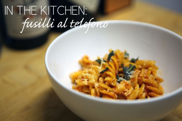 In the Kitchen_Fusilli al Telefono
